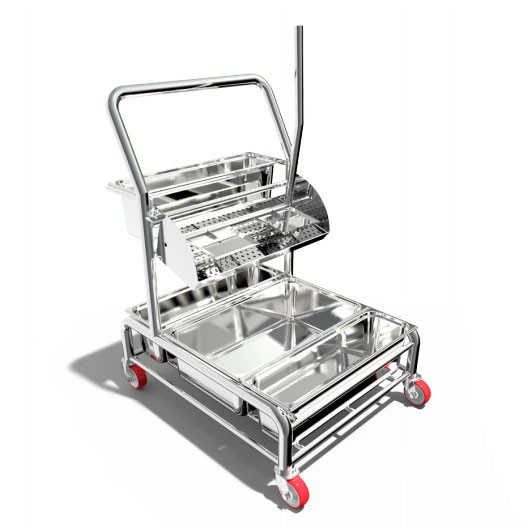 Pharmaceutical cleaning cart