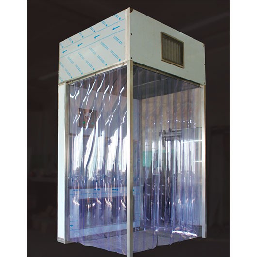 Laminar flow unit with a shaft