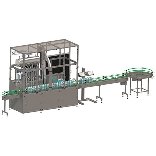Linear filling machine