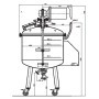 Reactor 100 liters (mobile on wheels)