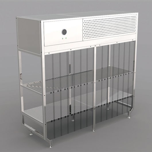 Module with laminar airflow