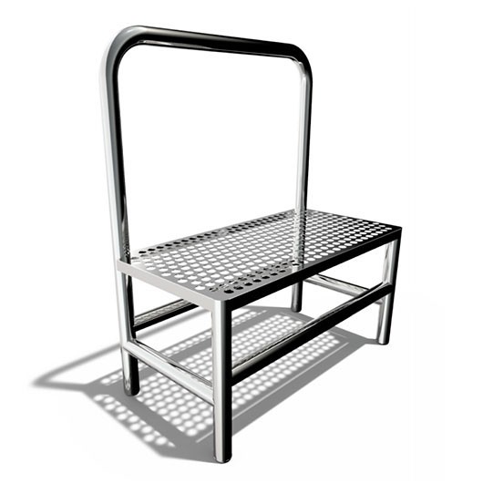 Portable single-level step